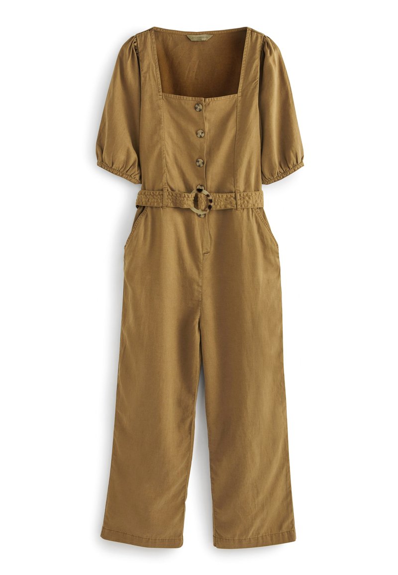 Damen Kleider | Next TIE WAIST Jumpsuit camel neutral/ocker - CW82565 Damen Kleider | Next TIE WAIST Jumpsuit camel neutral/ocker - CW82565