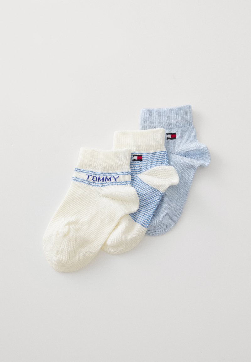 Tommy Hilfiger BABY GIFTBOX STRIPE UNISEX 3 PACK - Zoknik - light blue