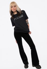 Paradiso Clothing PLACEBO GLITCH BAND LOGO - Print T-shirt - black