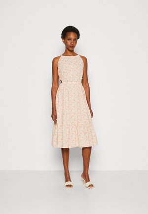 GAP HALTER CUT OUT MIDI DRESS - Day dress - pink