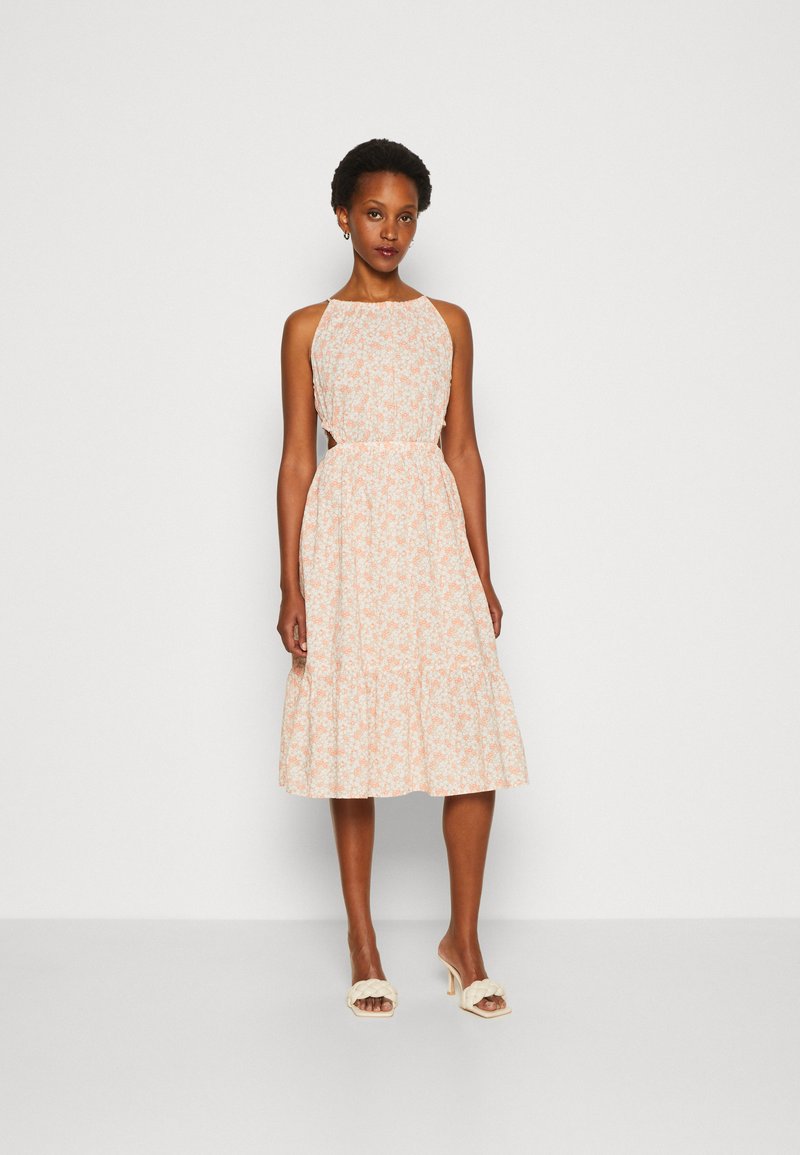 GAP HALTER CUT OUT MIDI DRESS Vestito estivo pink/multicolore