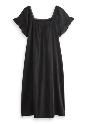 Next SQUARE NECK RUFFLE - Öösärk - black
