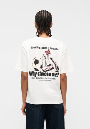 JXCAROLINE LOOSE TEE - Print T-shirt - cloud dancer