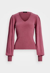 Lauren Ralph Lauren COTTON BLEND BLOUSON SLEEVE SWEATER - Džemperis - rose blush