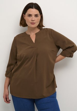 Kaffe Curve MIE - Bluza - chestnut