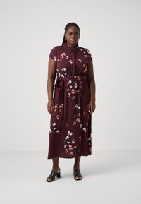 Vero Moda Curve VMNEWHALLIE LONG DRESS - Maxikjole - winetasting