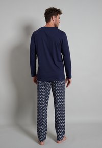TOM TAILOR SET - Nachtwäsche Set - blau dunkel allover