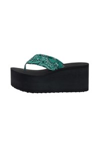 PULL&BEAR Sandales tongs - black