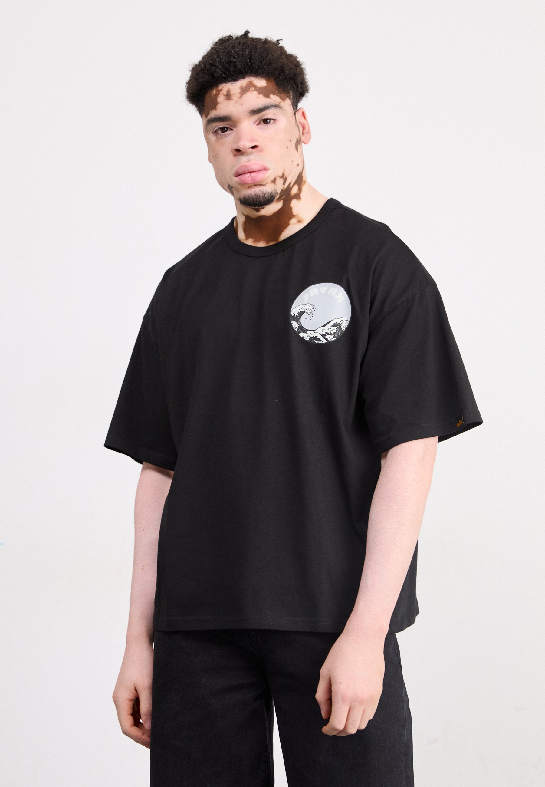 Alpha Industries JAPAN WAVE WARRIOR - T-Shirt print - black