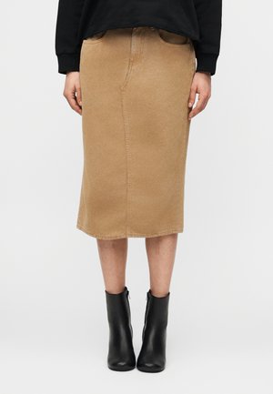MIDI SKIRT - Falda de tubo - sand