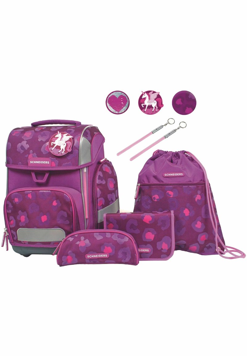 Schneiders SET 8-TEILIG - Set zainetto - berry paw