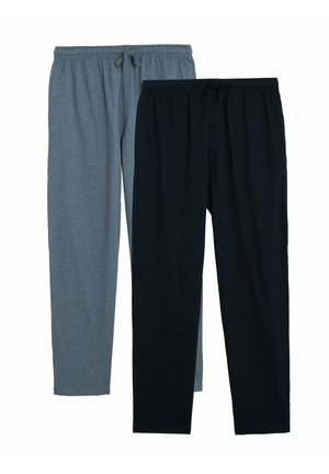 2 PACK PURE COTTON - Nattøj bukser - blue mix