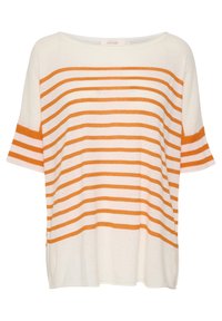 Cream Triko s potiskem - orange