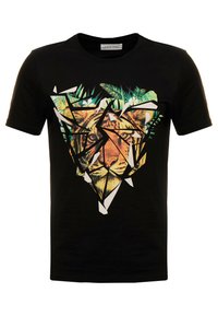 T-shirt estampada - black