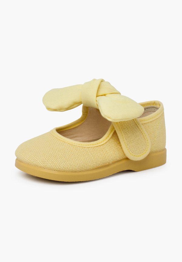 MERCEDITAS LAZO Y CIERRE ADHERENTE – Lauflernschuh – amarillo