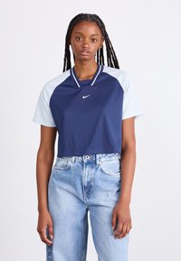 Nike Sportswear Apdrukāts T-krekls - pure platinum/midnight navy
