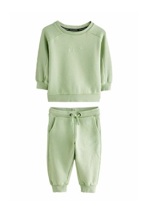 REGULAR FIT - YOUNGER LOGO JOGGERS SET - Tepláková súprava - green