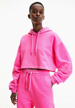 OVERSIZED - Kapuzenpullover - neon pink