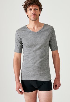 Damart ESSENTIAL DE CUELLO DE PICO Y MANGA CORTA - Undershirt - heather gray