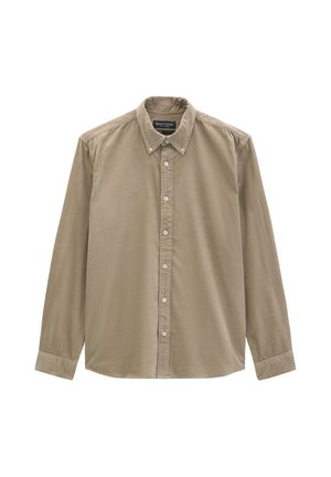 Marc O'Polo, MARC O'POLO CORD-HEMD REGULAR MIT BUTTON-DOWN-KRAGEN - Camicia - charleston gray