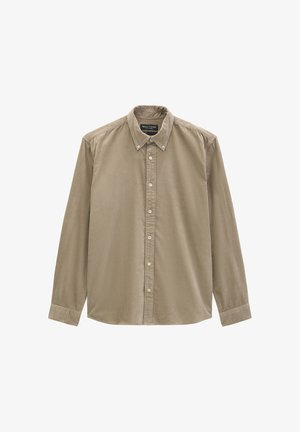 Marc O'Polo, MARC O'POLO CORD-HEMD REGULAR MIT BUTTON-DOWN-KRAGEN - Camicia - charleston gray