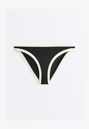 OYSHO CONTRAST TRIM CLASSIC - Slip bikini - black