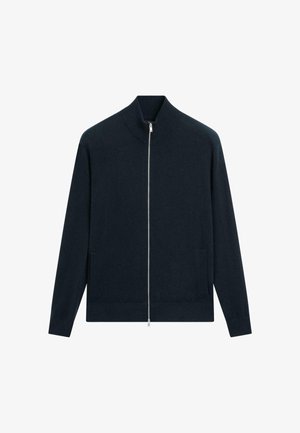 Massimo Dutti, Cardigan - mottled dark blue