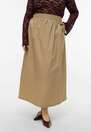 VMCCILLA HOHE TAILLE LANGER  - Jupe longue - silver mink