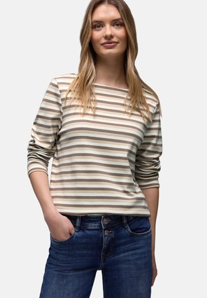 GESTREIFTES - Longsleeve - braun