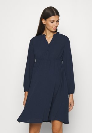 Vero Moda Maternity VMMAYA V NECK DRESS - Day dress - navy blazer