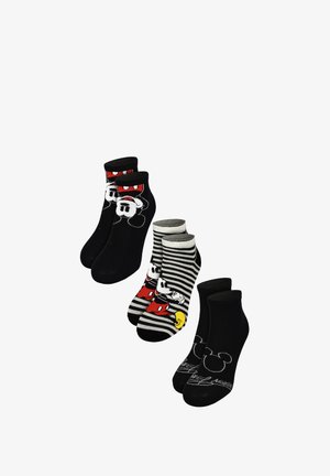 Disney, 3ER PACK DISNEY MICKEY MOUSE SOCKEN SNEAKER STRÜMPFE - Socks - schwarz