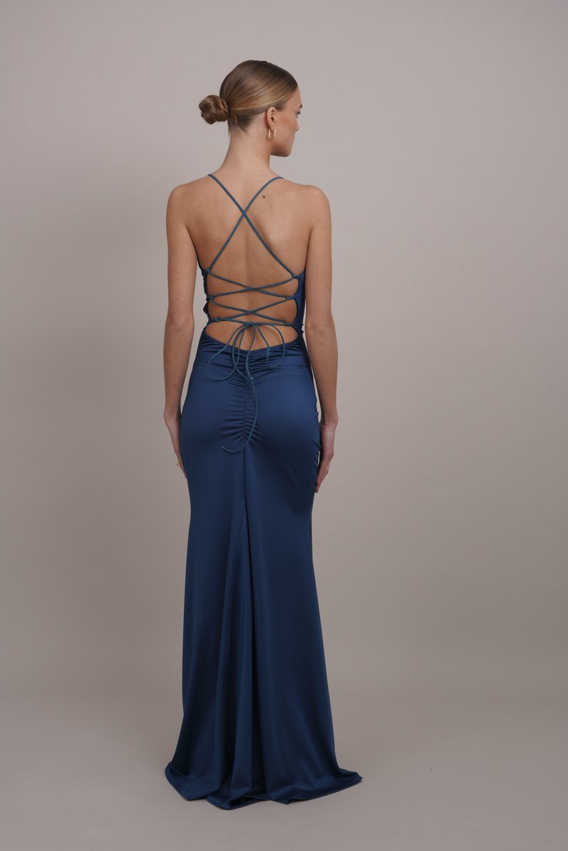princess polly black backless dress Ace Of Hearts Backless Maxi Dress Black main image 1