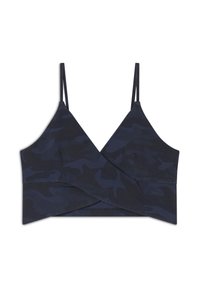 Freddy CROPPED FANTASIA CAMO CON INCROCI FRONTALI - Sports-BH'er med let støtte - mimetic allover blue
