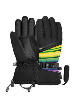 DEMI R TEX XT - Gloves - black multicol lines