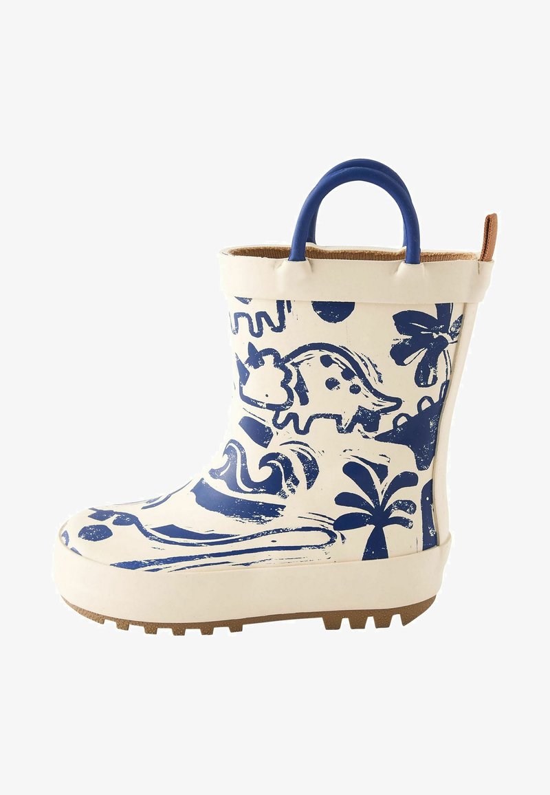Next HANDLE - REGULAR FIT - Stivali di gomma - cream dinosaur