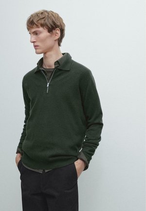 Maglione - mottled green