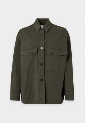 CLOSED, OVERSIZE SHACKET - Лятно яке - juniper green