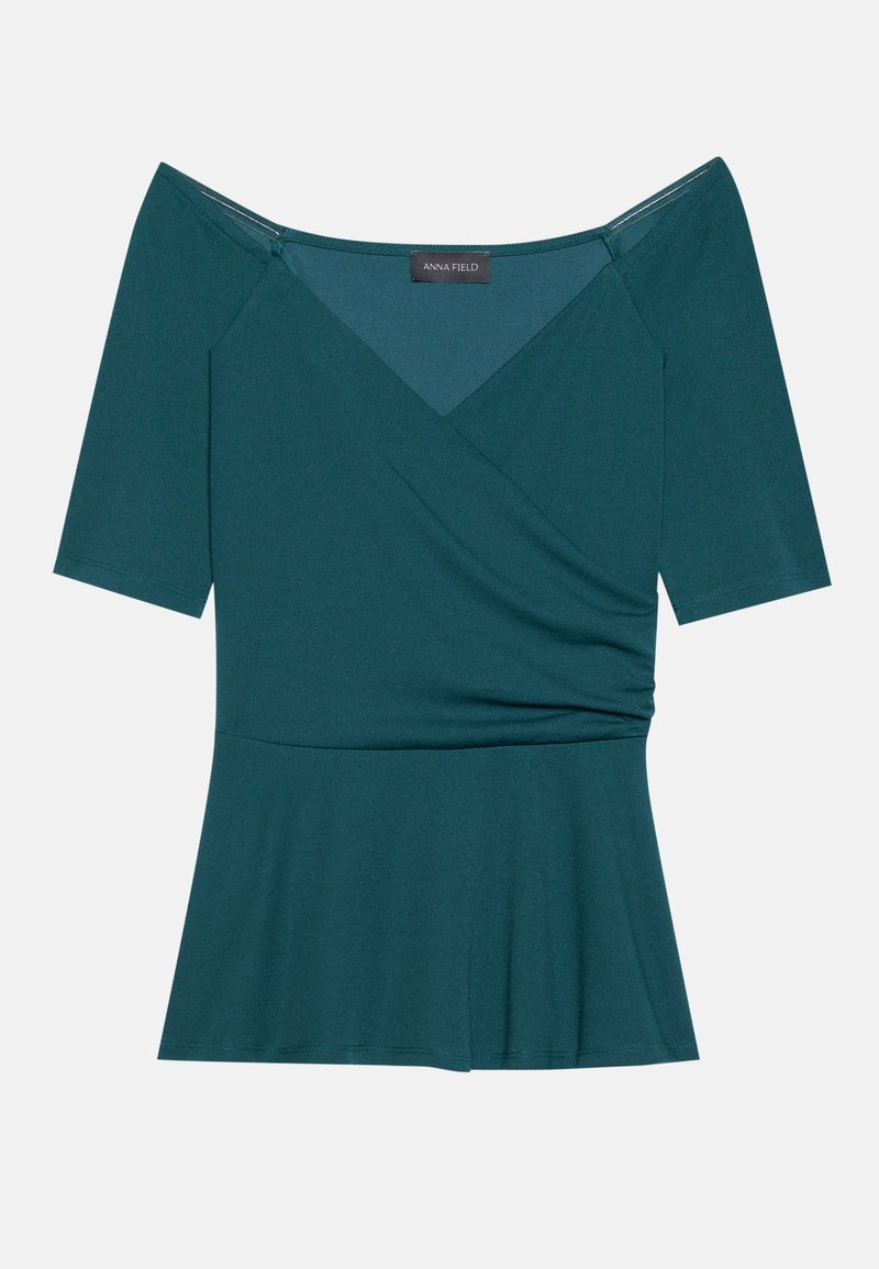 Anna Field T-shirt print donkergroen