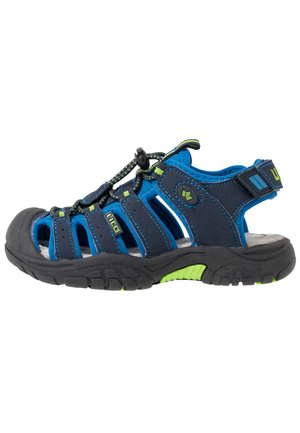 NIMBO - Walking sandals - blau/lemon