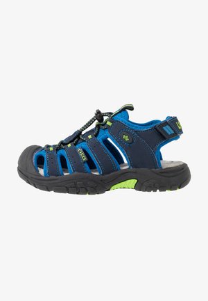 NIMBO - Walking sandals - blau/lemon