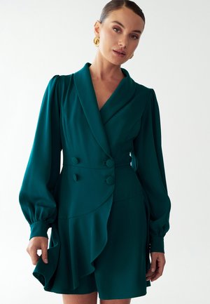 CINDA MINI  - Skjortekjole - teal