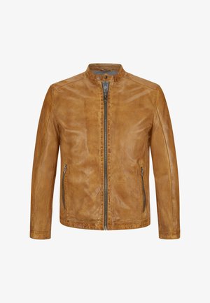 MSLACONA - Leather jacket - camel