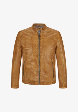 MSLACONA - Lederjacke - camel