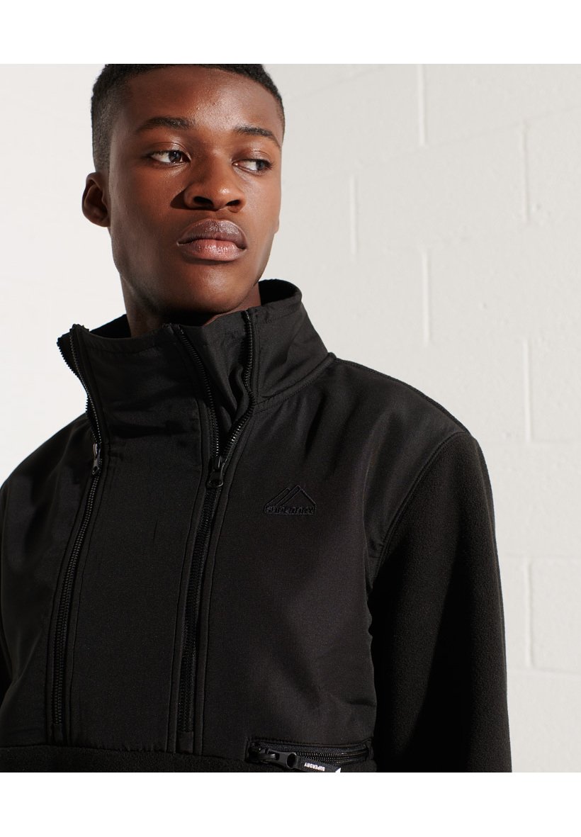 mens superdry fleece jacket