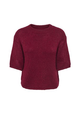 JDY, JDYDICTE S/S PULL O-NECK KNT NOOS - T-shirt basique - tibetan red