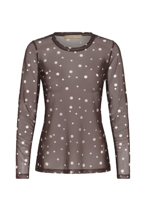 Culture, CULAYA MESH BLOUSE - Blouse - brown whitecap dot