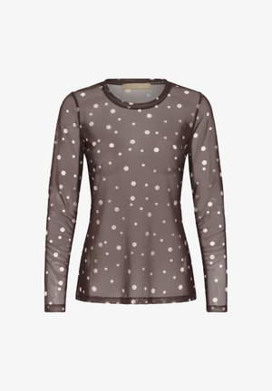 Culture, CULAYA MESH BLOUSE - Blouse - brown whitecap dot