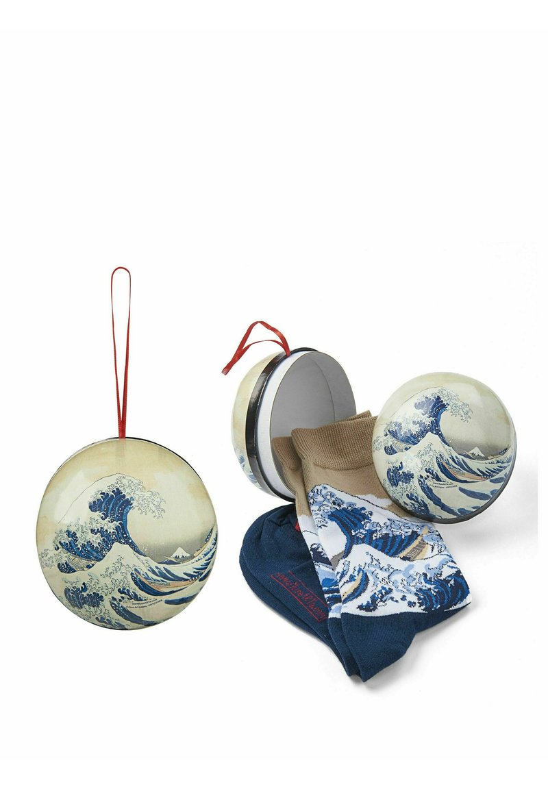 Herren Unterhosen | MuseARTa SOCKS GIFT BALL KATSUSHIKA HOKUSAI GREAT WAVE Socken beige multi/beige - UZ87281 Herren Unterhosen | MuseARTa SOCKS GIFT BALL KATSUSHIKA HOKUSAI GREAT WAVE Socken beige multi/beige - UZ87281