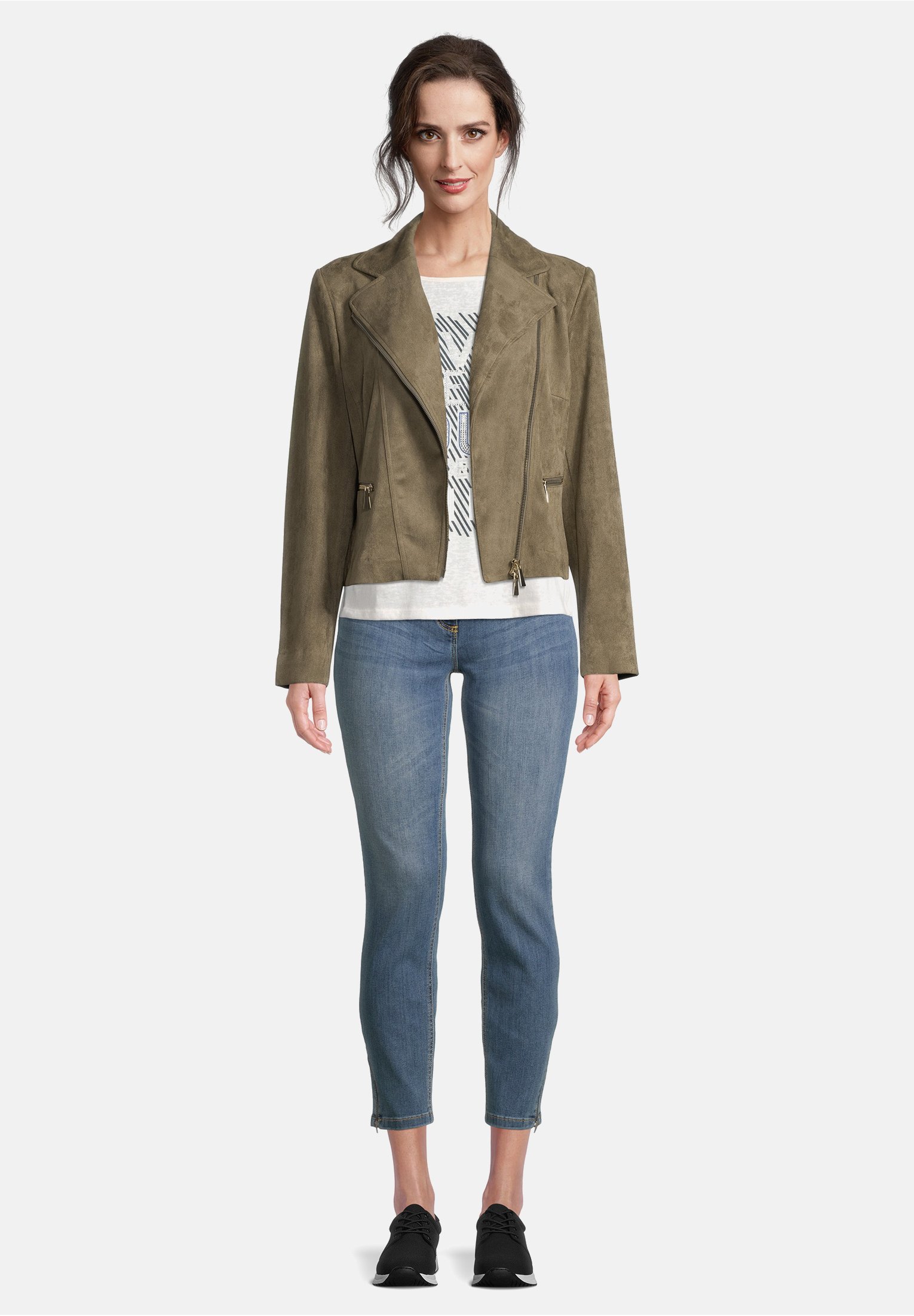 Damen Kunstlederjacke Damen Kunstlederjacke