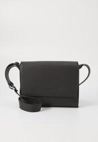 MICRO PEBBLE MESSENGER  - Cross body bag - black
